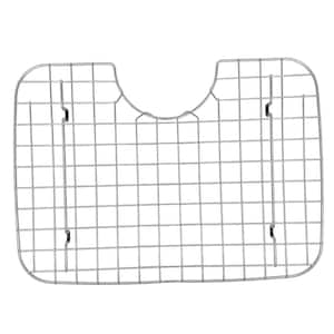 13.375 in. L x 18.5 in. W D-Shape Bottom Grid Protector in Stainless Steel