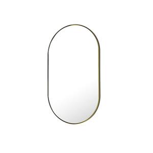 HOMLUX Oval Wall Mounted Framing Mirror 22"x38" in Black