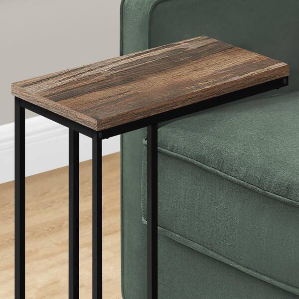 Jushua 15.75 in. L x 9.45 in. W x 24 in. H C-Shaped Brown Wood