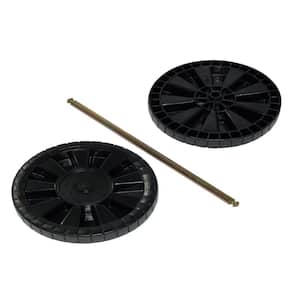 Replacement Wheel Kit for 64 Gal. 2-Wheel Trash Can