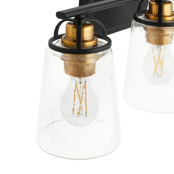 Bronze and sales brass vanity light