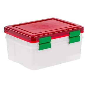 31 Qt. Holiday Storage Container, Clear, 2-Pack