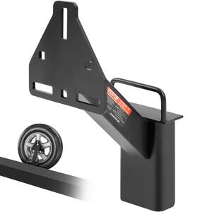 Spare Tire Carrier 160 lbs. Trailer Kit Spare Tire Mount for Most 4 & 5 and 6 & 8 Lugs Wheels on 4 in. to 6.5 in. Bolt