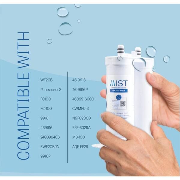 PureH2O PH21610 Refrigerator Water Filter for Frigidaire WF2CB FC100