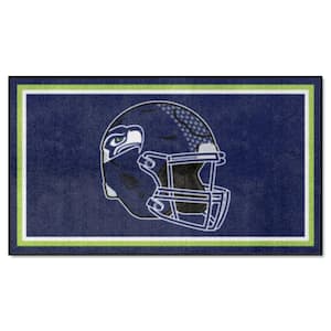 Seattle Seahawks Navy 3 ft. x 5 ft. Plush Area Rug