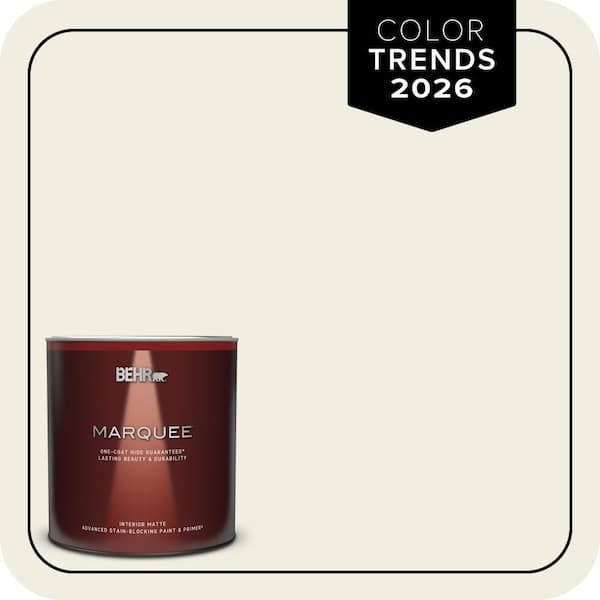 BEHR MARQUEE 1 qt. Designer Collection #DC-003 Blank Canvas Matte Interior Paint & Primer