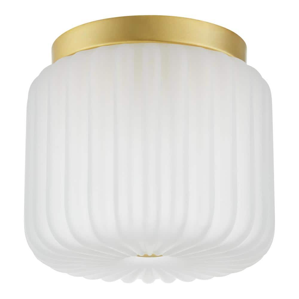 Caroline 1-Light Aged Brass Flush Mount