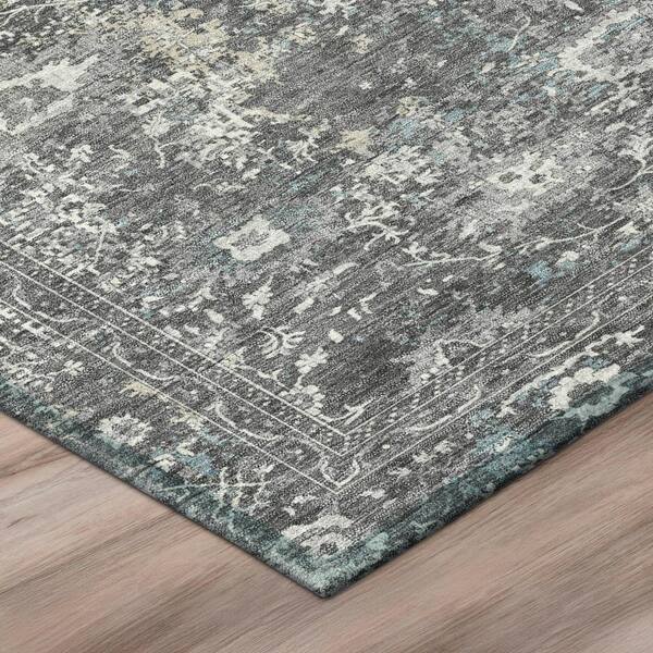 Chantille Machine Washable Indoor/Outdoor Abstract ACN3175 Gray 2 ft. x 7 ft. Runner Rug
