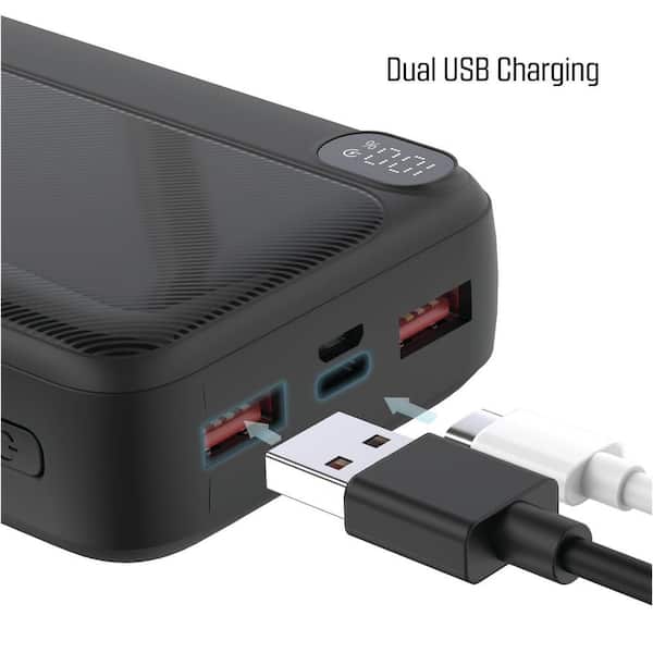 Tzumi 20,000 mAh Pocket Juice Power Bank with Integrated Cables