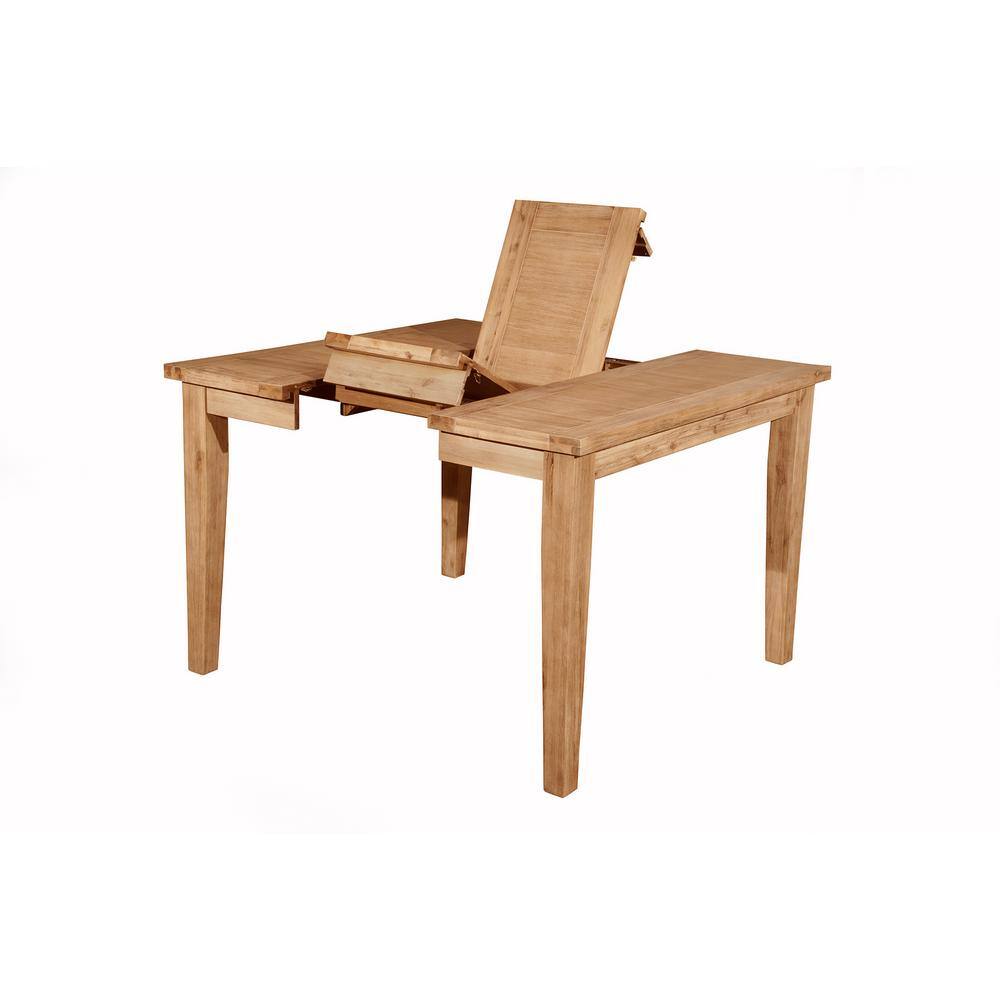 Transitional Aspen 54'' Brown Wood Extendable Counter Pub Table