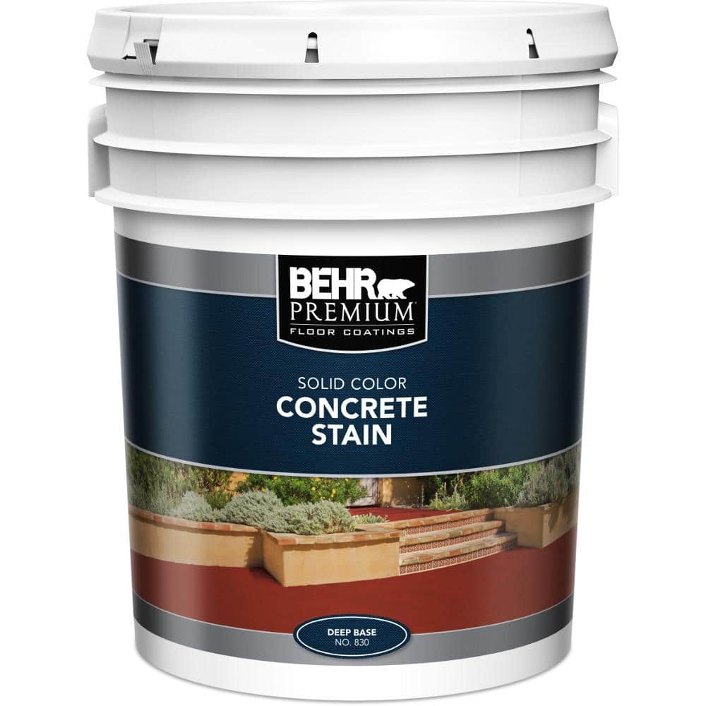 BEHR PREMIUM 5 gal. Interior/Exterior Concrete Stain Deep Tint Base