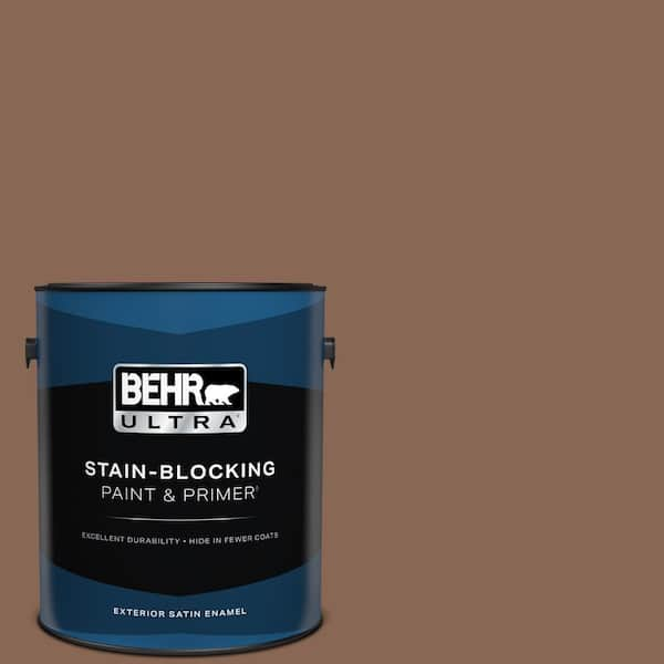 BEHR ULTRA 1 gal. #PPU3-17 Clay Pot Satin Enamel Exterior Paint & Primer