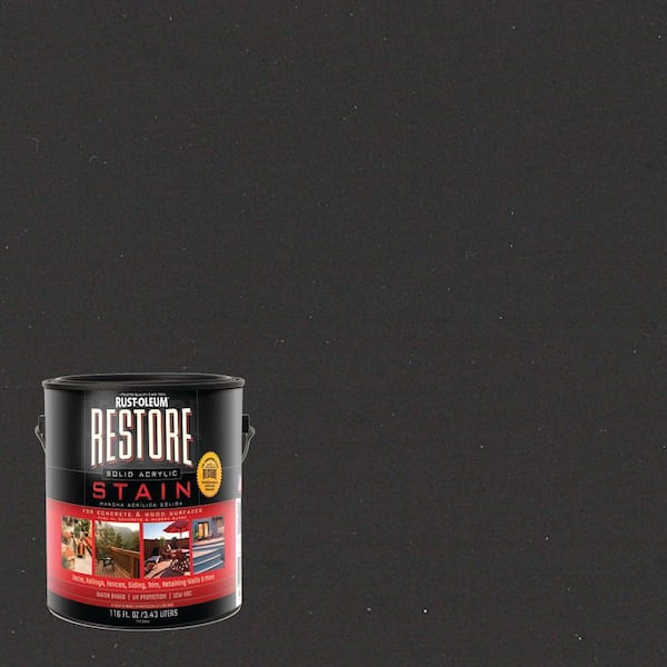 Rust-Oleum Restore 1 gal. Solid Acrylic Water Based Bark Exterior Stain