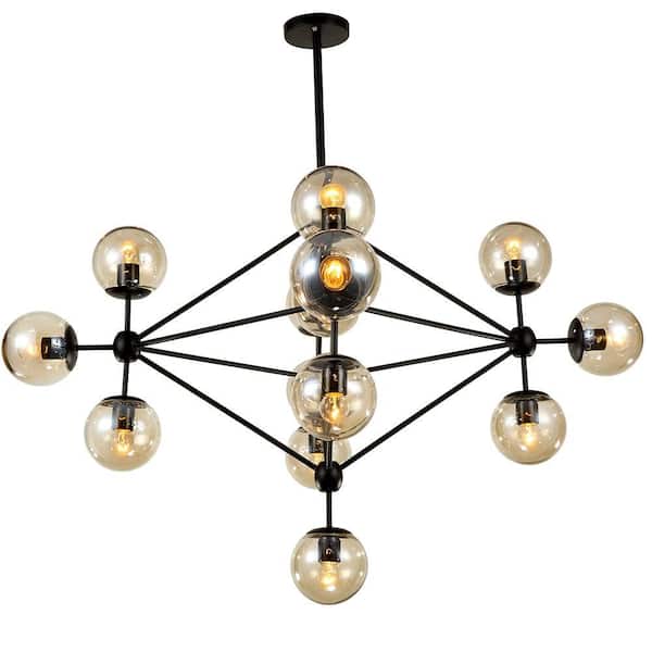 Enthen 20 in. 15-Light Indoor Chrome Chandelier with Light Kit
