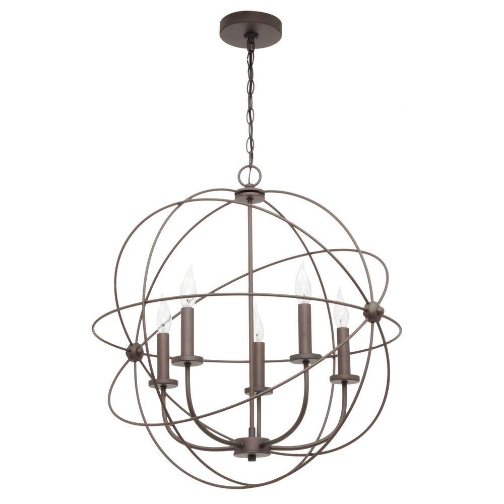 Sumerside 5-Light Oil Rubbed Bronze Spherical Chandelier