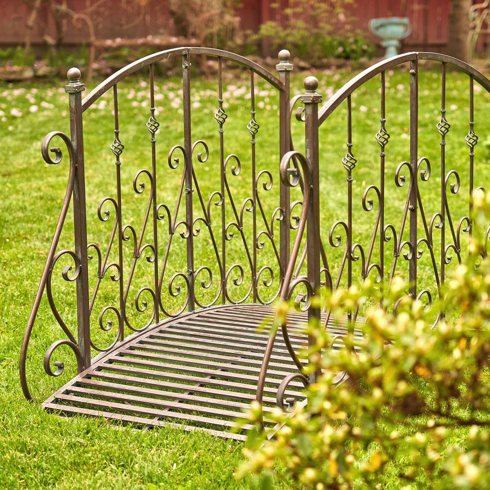 Paris 1968 Antique Bronze Iron Garden Bridge