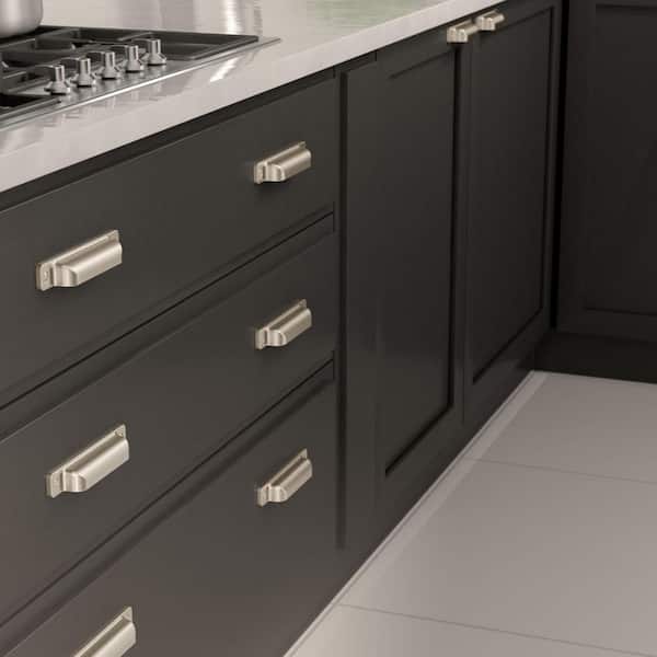 Torino Collection 5-1/16 in. (128 mm) Classic Brushed Nickel Cabinet Cup Pull