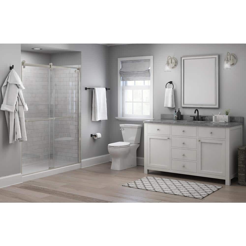 Matte Black Square Wall Mounted Toilet Paper Holder