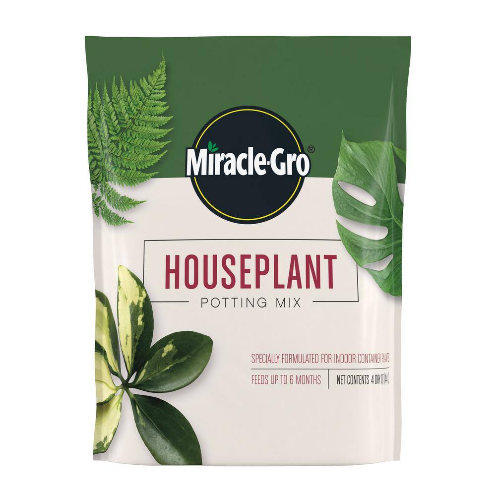 Miracle-Gro 4 Qt. Indoor Houseplant Potting Mix-72574501 - The Home Depot