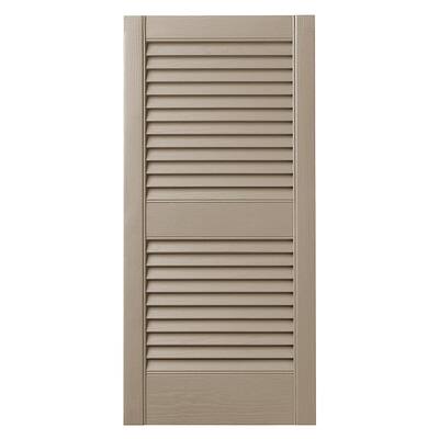 Polypropylene Louvered Shutters Exterior Shutters The Home Depot