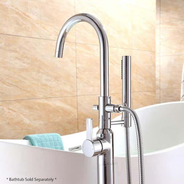 Luxier bathtub hot filler. Brushed Nickel