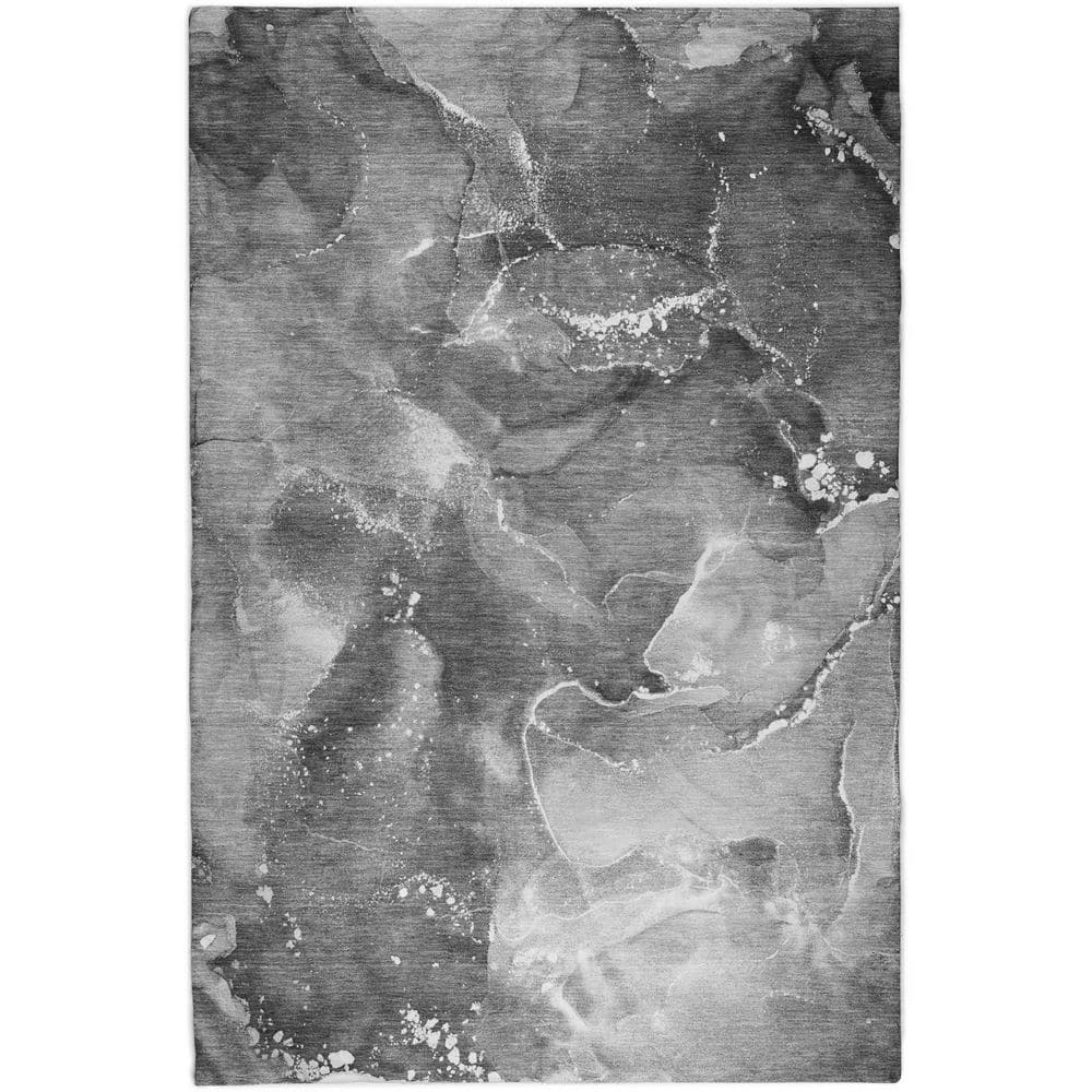 Dream Shag Premium Machine Washable Abstract ADS518 Gray 3 ft. x 5 ft. Area Rug price history on PriceWatchPro