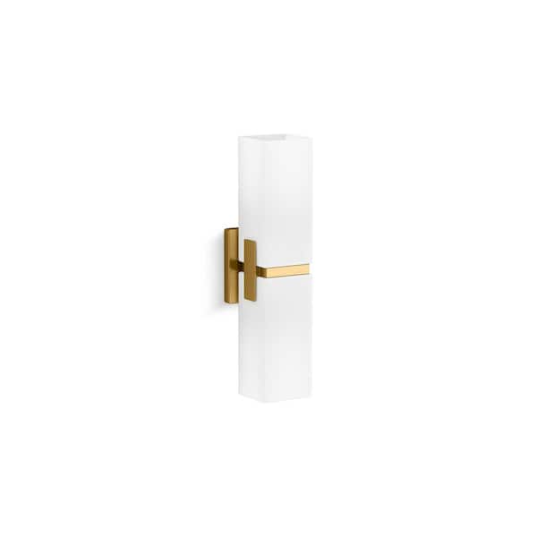 Honesty 2-Light Brushed Moderne Brass Wall Sconce