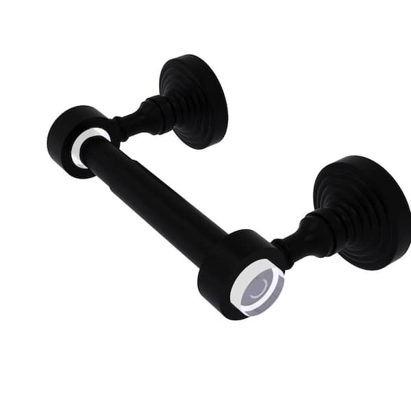 Allied Brass Pacific Grove Collection Wall Mounted Toilet Paper Holder in Matte Black