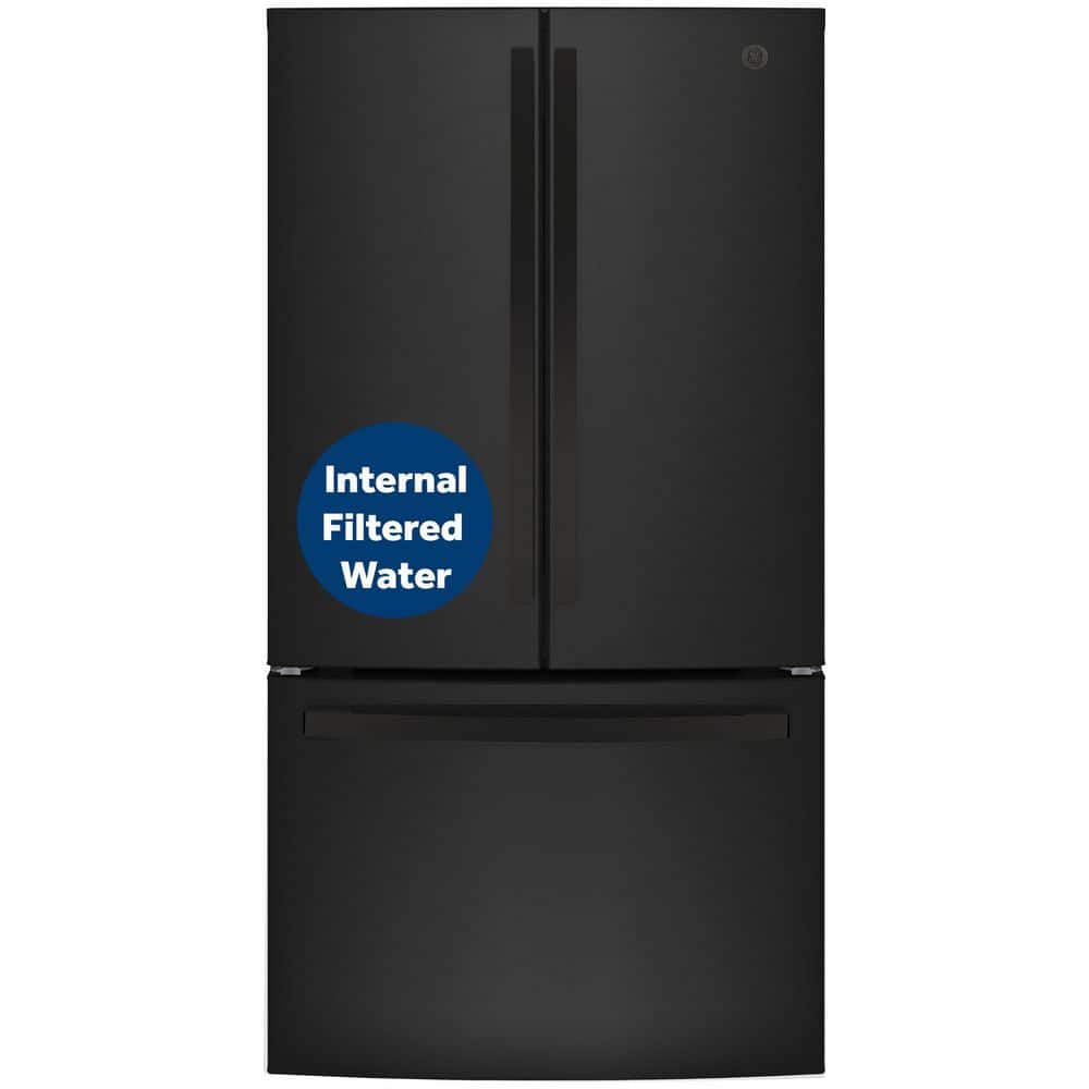 27 cu. ft. French Door Refrigerator in Black with Internal Dispenser, ENERGY STAR