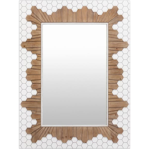 Unbranded Mina 40 in. H x 30 in. W Ite Framed Decorative Mirror