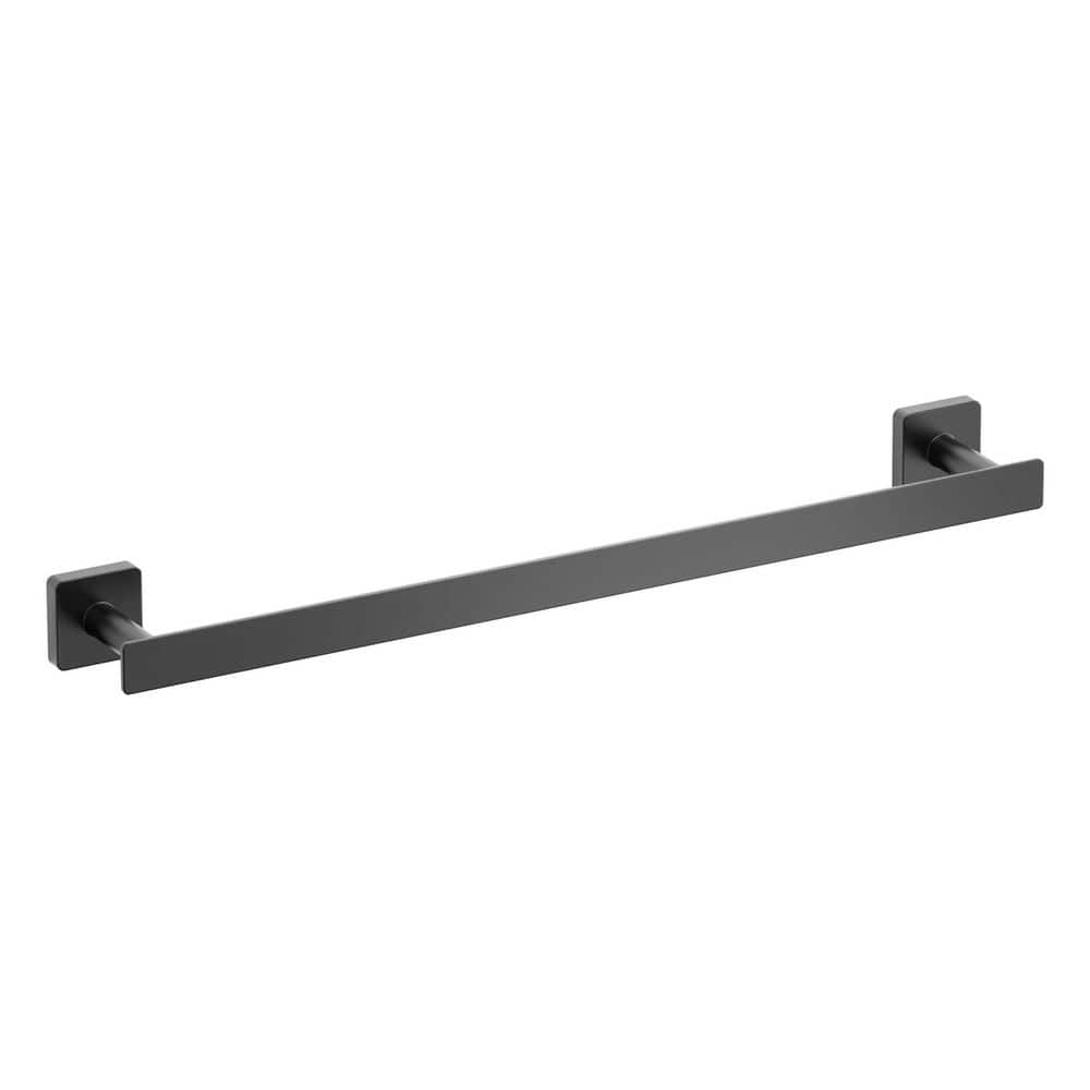 Bathroom Accessories 17.68 in. Wall Mounted Towel Bar in Matte Black price history on PriceWatchPro