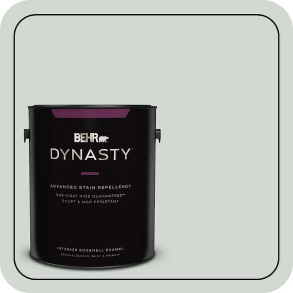 BEHR DYNASTY 1 gal. Home Decorators Collection #HDC-CT-23 Wind Fresh White Eggshell Enamel Interior Stain-Blocking Paint & Primer