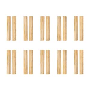1 in. x 2 in. x 12 in. Common Softwood Hanging Cleat Sets (10-Pack)