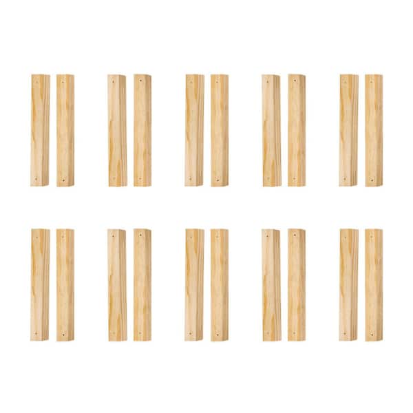 Walnut Hollow 1 in. x 2 in. x 12 in. Common Softwood Hanging Cleat Sets (10-Pack)