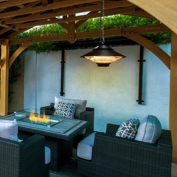 Hanover 1500W Infrared Halogen Steel Round Electric