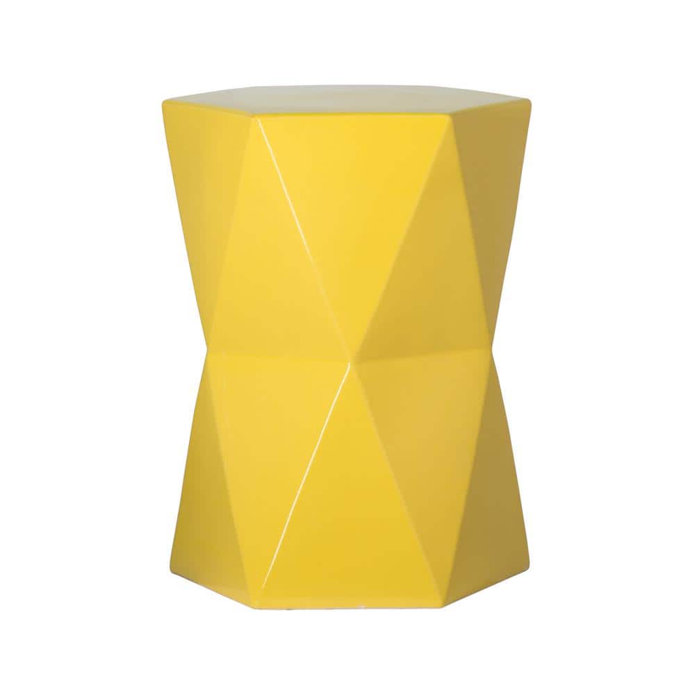 Matrix 18 in. H Yellow Hexagon Ceramic Garden Stool price history on PriceWatchPro