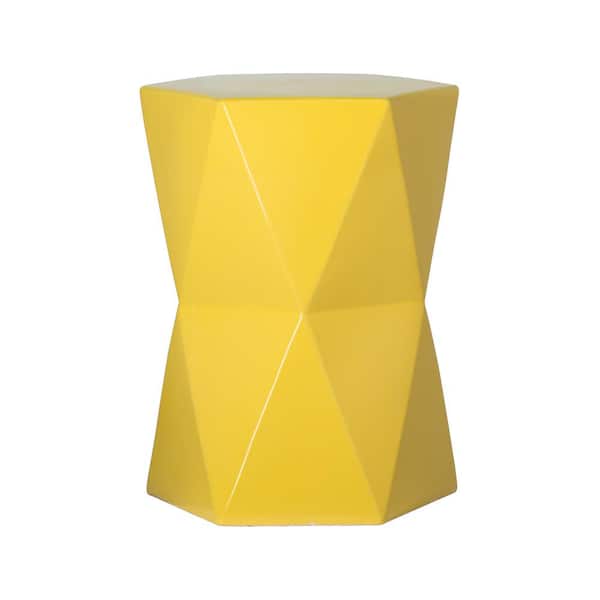 Table Small Yellow Hex Table Accent Indoor Outdoor 