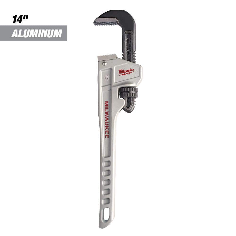 14" Large Aluminum Pipe Wrench 14 inch Long Handle Plumbers Tool 