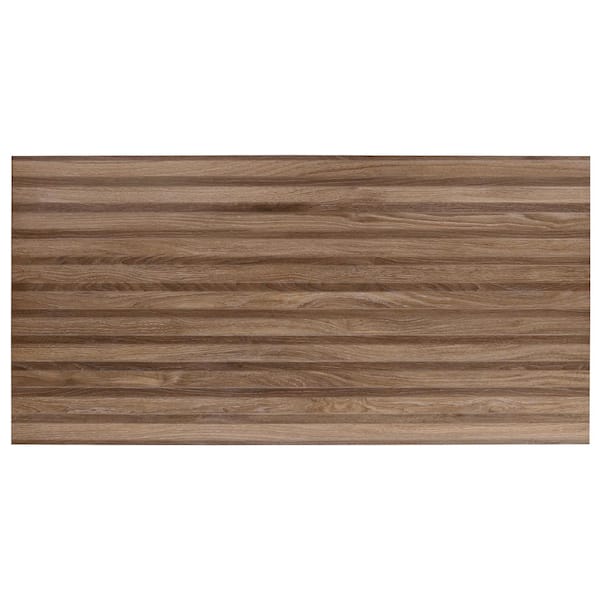 Ivy Hill Tile Brookline Ribbon Roble Brown 4 in. x 0.35 in. Matte Porcelain Floor and Wall Tile Sample