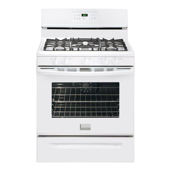 Frigidaire Gallery 30 in. 5.0 cu. ft. Gas Range with Self-Cleaning Convection Oven in White