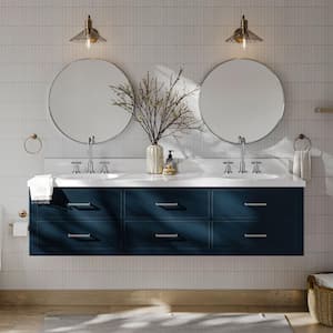 Hutton 72 in. W x 22 in. D x 18 in. H Bath Vanity Cabinet without Top in Midnight Blue