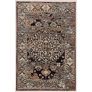 Crop Nain Beige and Blue 9 ft. x 12 ft. Area rug