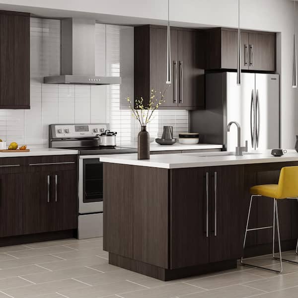 Hampton Bay Designer Series Edgeley Assembled 24x84x23 75 In Pantry Kitchen Cabinet In Thunder T2484 Edth The Home Depot<script async src=