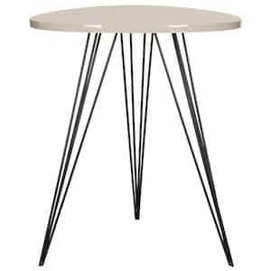 Wolcott Off-White/Black Side Table