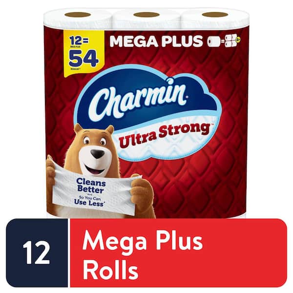 Charmin Ultra Strong Toilet Paper Rolls (12 Mega Plus Rolls)