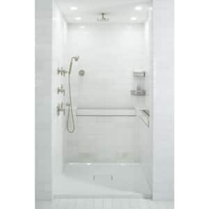 Archer 48 in. x 48 in. Single Threshold Shower Base with Center Drain and Removable Drain Cover in White