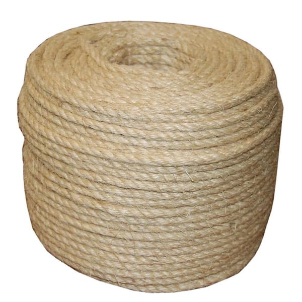 T.W. Evans Cordage 5/16 in. x 1035 ft. Twisted Sisal Rope 23-300 - The Home  Depot