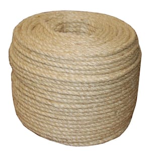One Reel BEN-MOR 60592 Twisted Manila Rope 1/2 in Dia x 200 ft L 