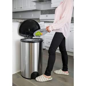 13.2 Gal. Stainless Steel Toe Tap Automatic Lid Open/Close Sensor Trash Can