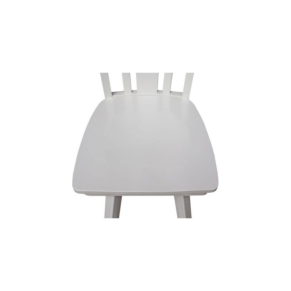 San Remo White Wood Swivel Counter Height Stool